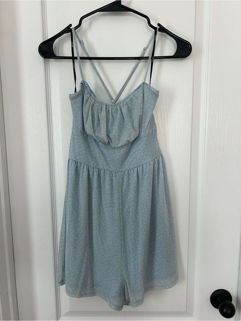 Forever 21 Light Blue Floral Romper